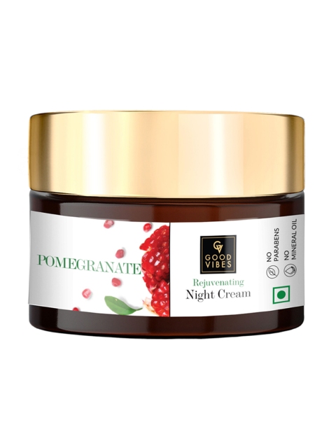 

Good Vibes Unisex Pomegranate Rejuvenating Night Cream 50g, Transparent