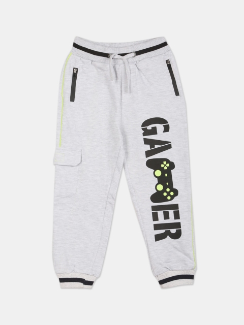 

Cherokee Boys Grey Typography Printed Joggers