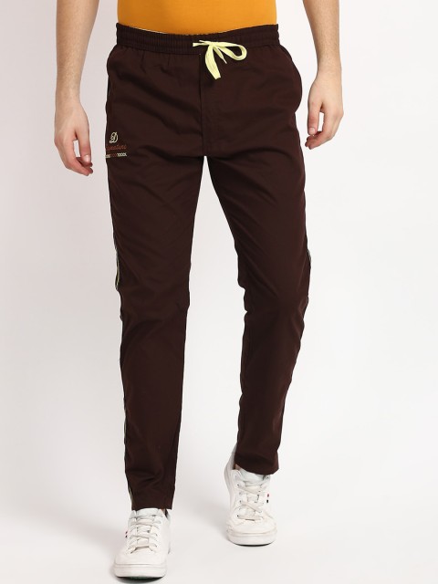 

V2 Value & Variety Men Brown Solid Cotton Track Pants