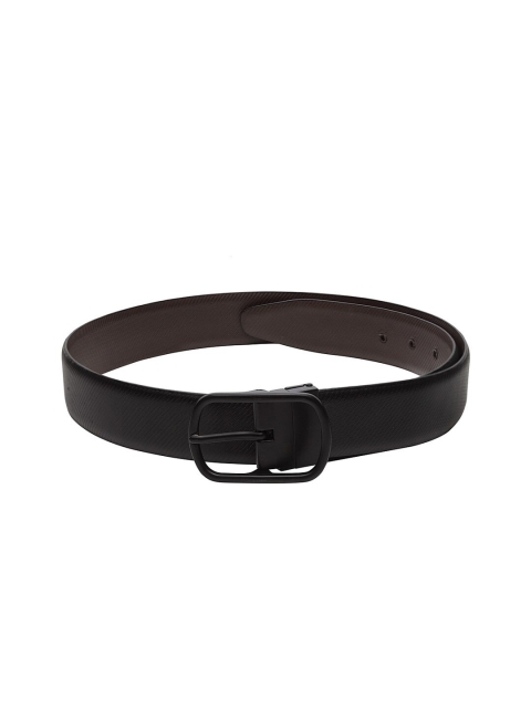 

Teakwood Leathers Men Black Textured Leather Formal Belt