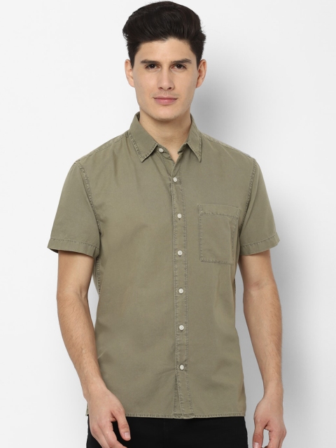 

AMERICAN EAGLE OUTFITTERS Men Green Casual Shirt