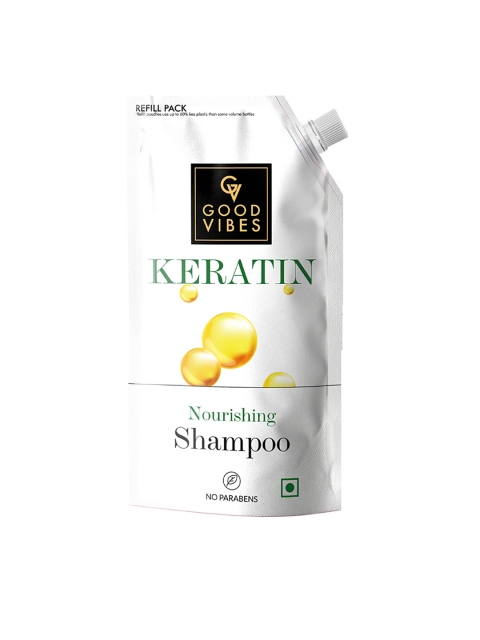 

Good Vibes Keratin Nourishing Shampoo Refill Pack (750 ml), Na