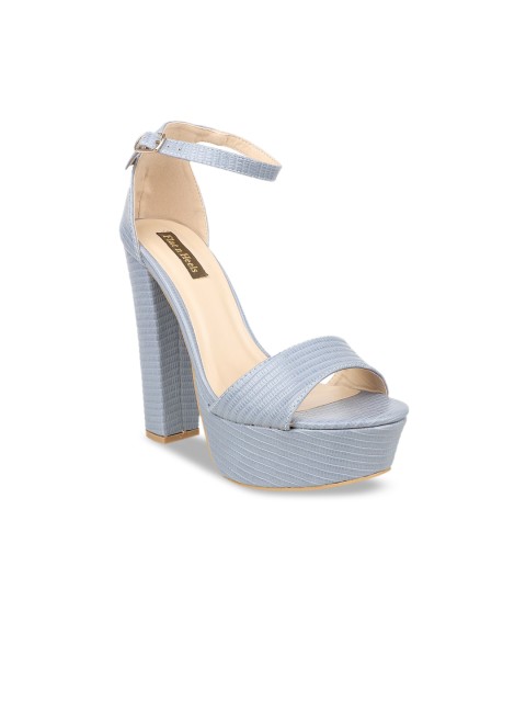 

Flat n Heels Blue Striped Block Sandals