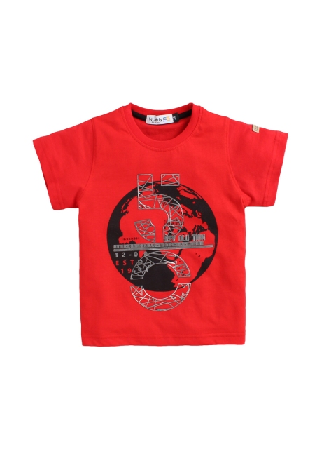

Noddy Boys Red Printed Applique T-shirt