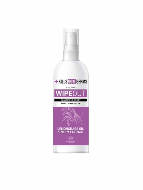 

MyGlamm Wipeout Sanitizing Spray - 200 ml, Transparent
