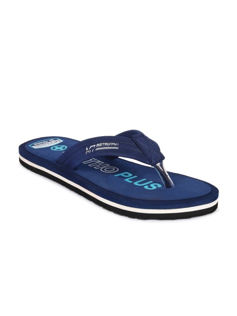 

M7 by Metronaut Men Navy Blue & White Printed Rubber Thong Flip-Flops