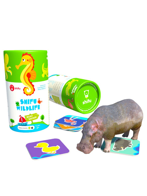

Shifu Kids Multicolor Wildlife Boat Safari Augmented Reality Learning Game, Multi