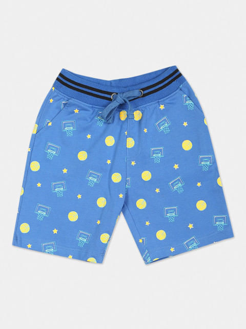 

Cherokee Boys Blue Conversational Printed Mid-Rise Regular Shorts