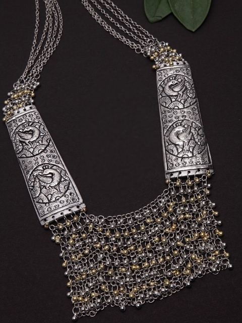 

PANASH Silver German Silver Oxidised Necklace