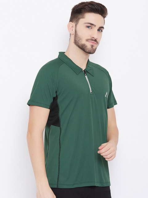 

Austin wood Men Olive Polo Collar Outdoor T-shirt