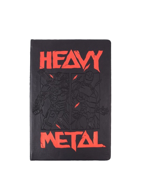 

Doodle Black & Red Iron Man Heavy Metal Printed Notebook
