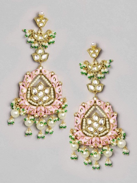 

rubans LUXURY 22K Gold Plated Handcrafted Classic Chandbalis Earrings