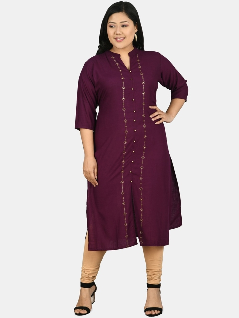 

PrettyPlus by Desinoor.com Women Purple Kurta