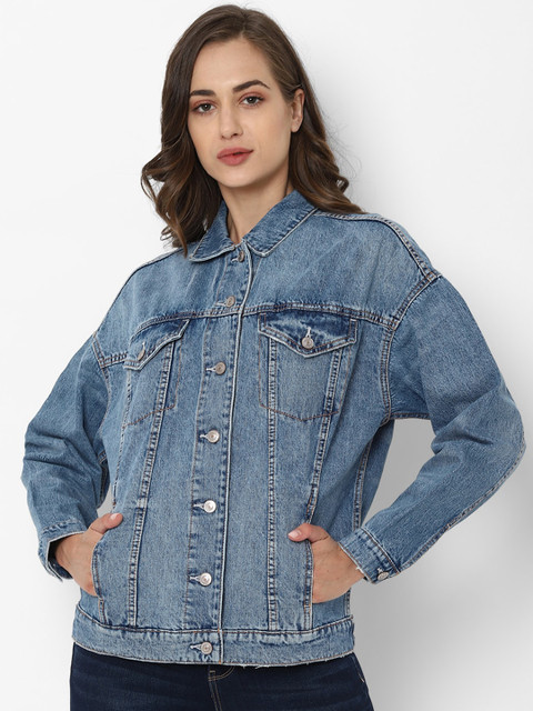 

AMERICAN EAGLE OUTFITTERS Women Blue Denim Jacket