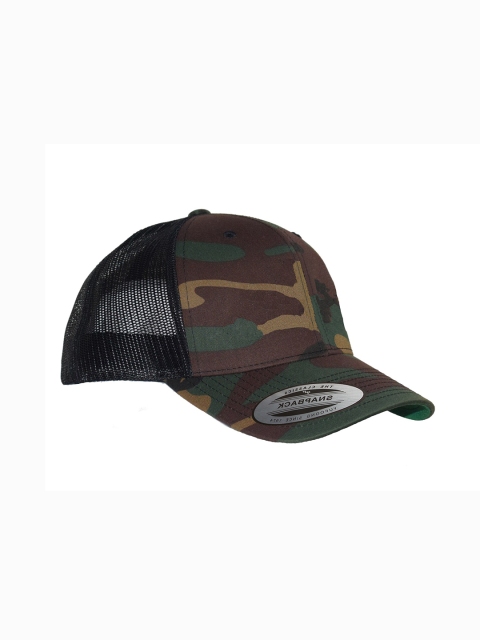 

FLEXFIT Unisex Olive & Brown Printed Snapback Cap