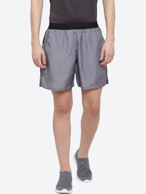 

ASICS Men Grey Mid-Rise Training Sports Shorts M 7IN TRAINING WOVEN