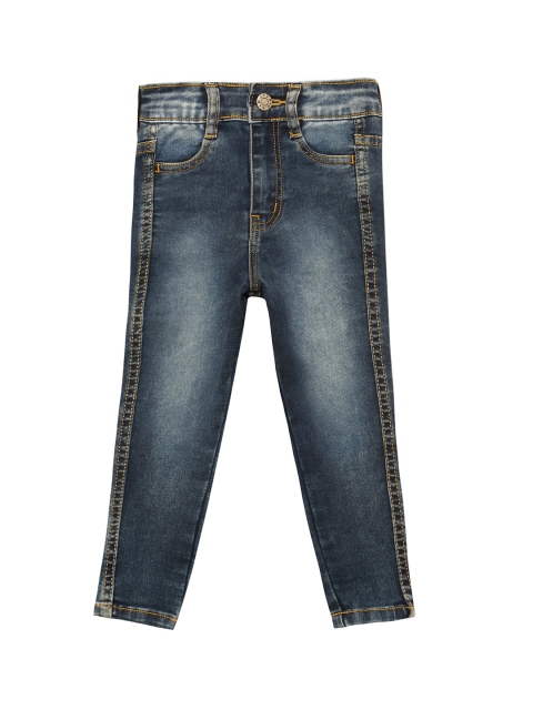 

Kid Studio Girls Blue Skinny Fit Heavy Fade Jeans