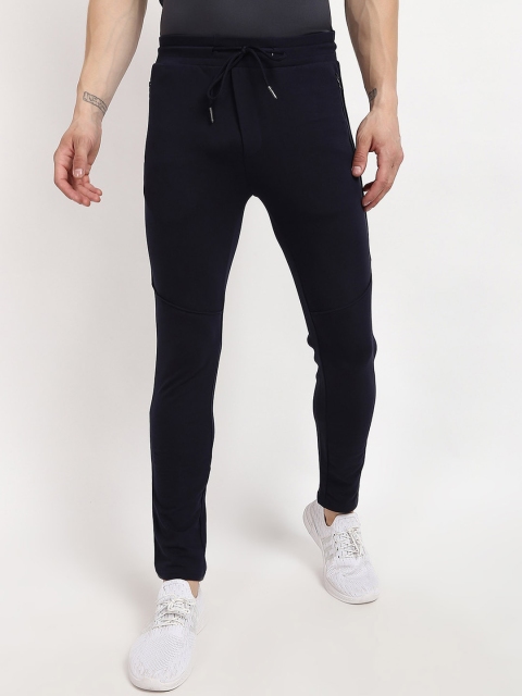 

V2 Value & Variety Men Navy Blue Solid Cotton Track Pants