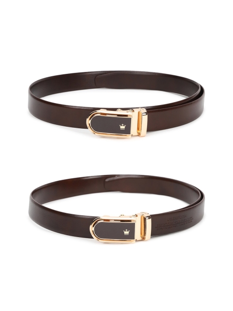 

Louis Philippe Men Brown Leather Reversible Formal Belt