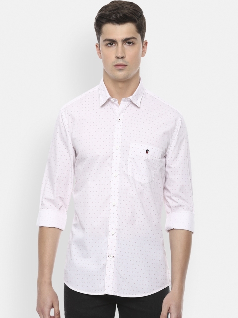 

Louis Philippe Sport Men White Slim Fit Printed Cotton Casual Shirt