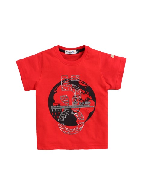 

Noddy Boys Red Printed Applique T-shirt