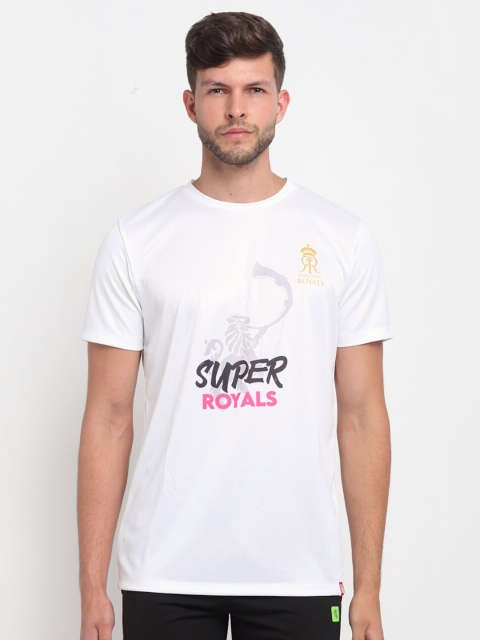 

GULLY Men White & Black Typography Printed Air T-shirt
