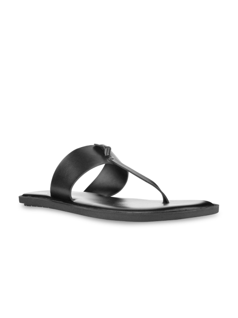 

SKO Men Black Leather Comfort Sandals