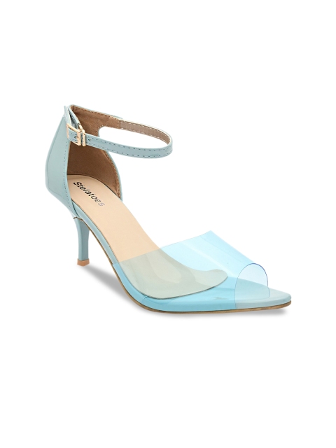 

Stelatoes Blue PU Slim Heeled Peep Toes
