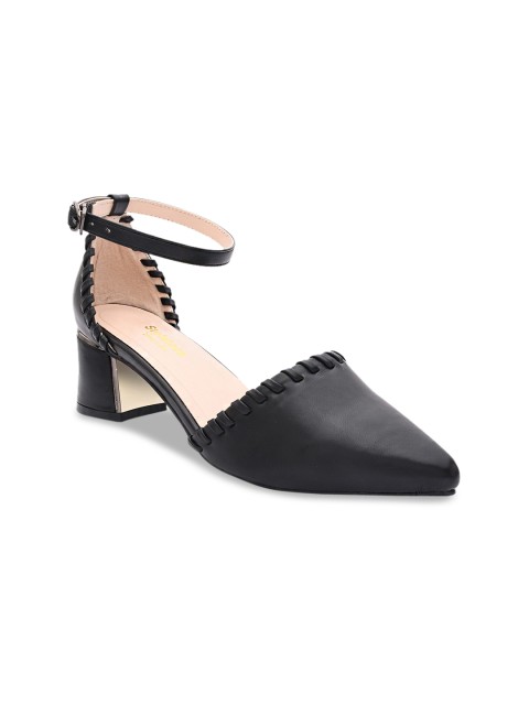 

Stelatoes Black PU Block Mules
