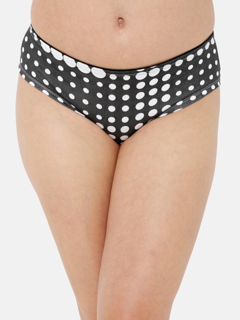 

Heart 2 Heart Women Black & White Printed Soft Cotton Bikini Briefs H2H 34N