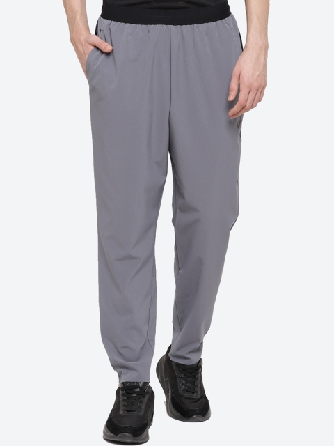 

ASICS M Stretch Woven Men Grey Black Solid Stretchable Track Pants