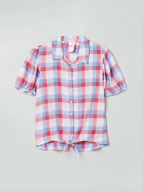 

MAX Girls Multi Color Windowpane Checked Casual Shirt