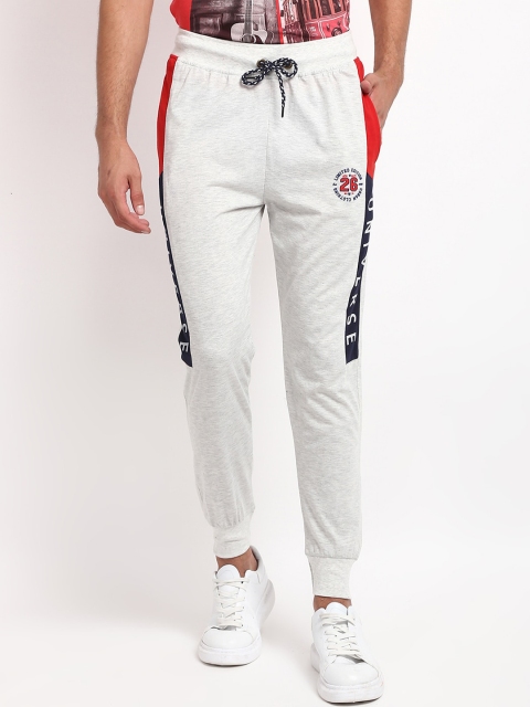 

V2 Value & Variety Men Grey & Red Solid Cotton Joggers