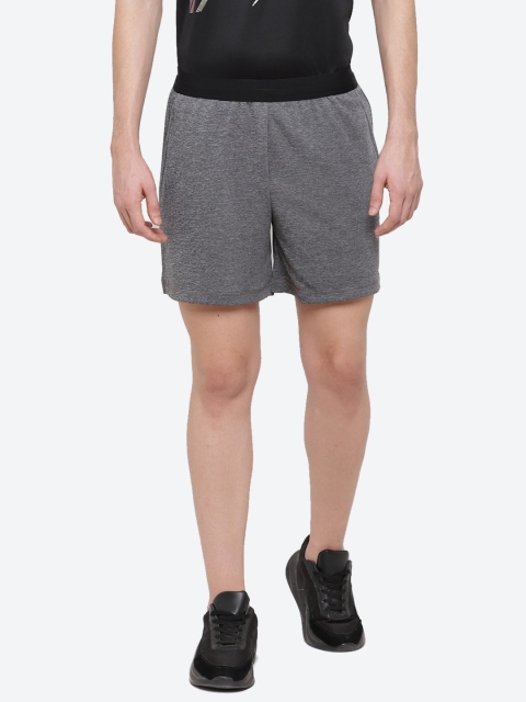 

ASICS M 7In Knit Training Men Grey Self Design Mid-Rise Shorts