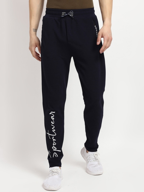 

V2 Value & Variety Men Navy Blue Solid Joggers