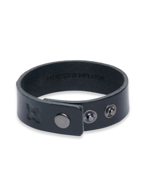 

MERECER MELHOR Unisex Black Leather Handcrafted Wraparound Bracelet