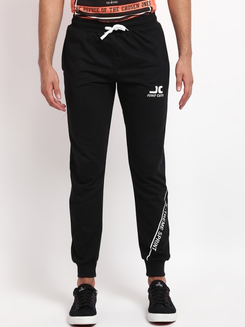 

V2 Value & Variety Men Black & White Solid Cotton Joggers