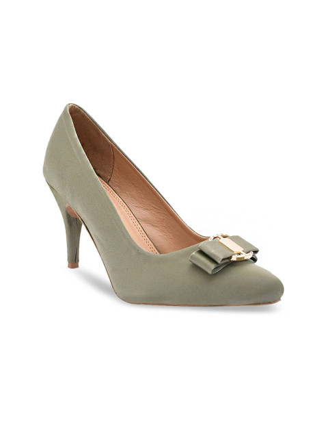 

Stelatoes Green Stiletto Pumps with Bows