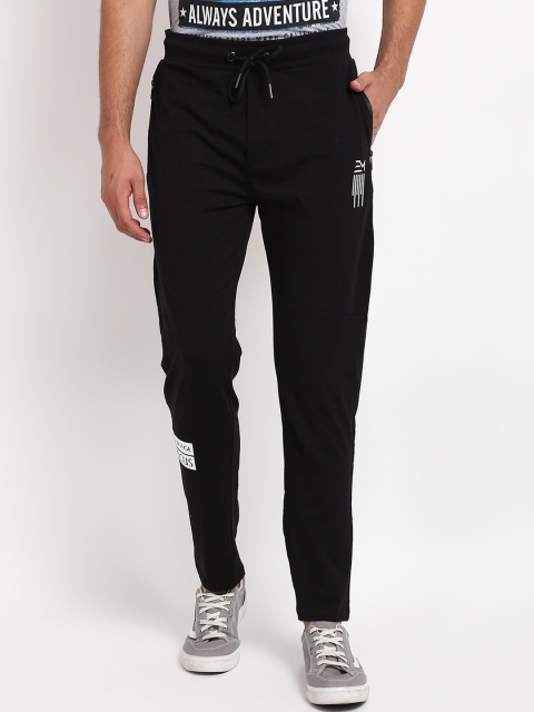 

V2 Value & Variety Men Black Solid Cotton Track Pants