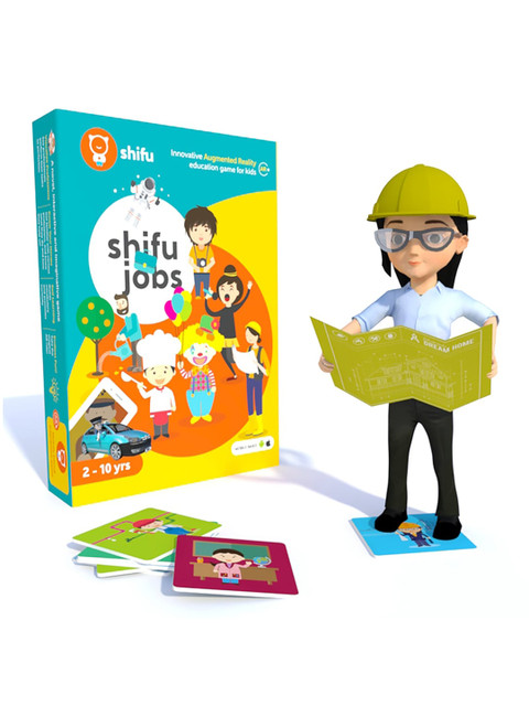 

Shifu Kids Multicoloured Jobs Augmented Reality Learning Games With 60 Profession Cards, Multi
