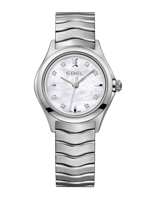 

EBEL Women Silver-Toned Embellished Dial & Silver Toned Stainless Steel Bracelet Style Straps Analogue Watch