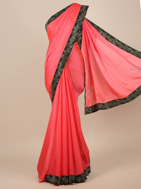 

Pothys Pink & Black Woven Design Saree