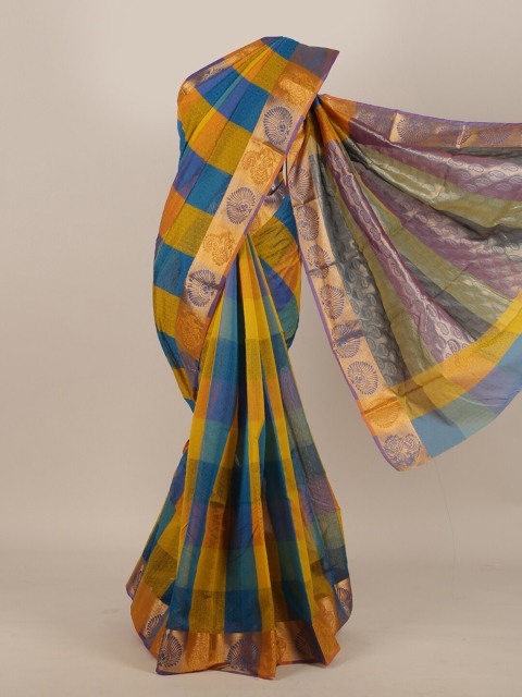 

Pothys Multi Checked Silk Cotton Saree