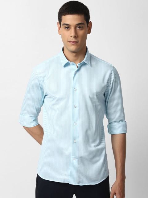 

Louis Philippe Sport Men Blue Slim Fit Striped Casual Shirt