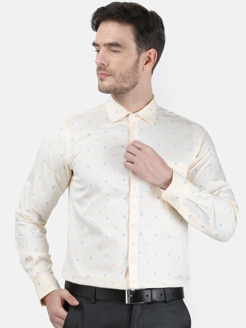 

Monte Carlo Men Peach Printed Casual Shirt