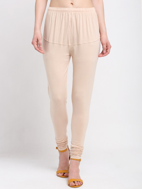 

Klotthe Women Nude Solid Cotton Leggings