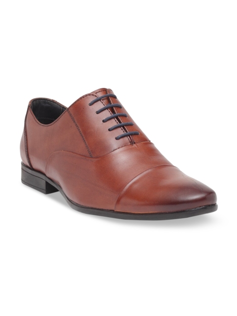 

Teakwood Leathers Men Brown Solid Leather Formal Oxfords