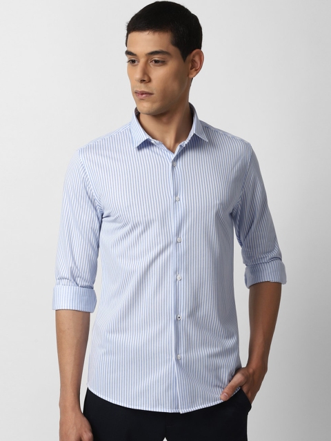 

Louis Philippe Sport Men Blue Slim Fit Striped Casual Shirt