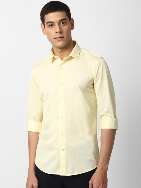 

Louis Philippe Sport Men Yellow Textured Slim Fit Casual Shirt