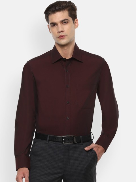 

Louis Philippe Men Maroon Formal Shirt